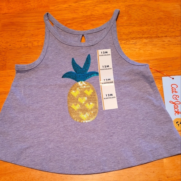 Cat & Jack Other - Cat & Jack Pinapple Tank Top 🆕️ Size 12 mos